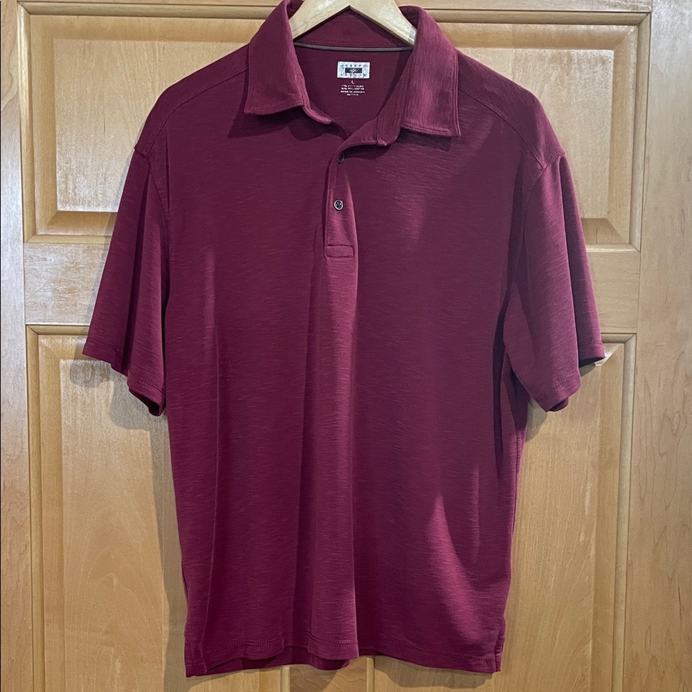 Joseph Abboud Men's Burgundy Polo Shirt